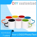 Taza de cerámica personalizada de 350 ml y 12 oz con imagen impresa, foto, logotipo y texto, para café y leche, regalo creativo y bonito. - Imagen 5