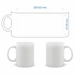 Taza de cerámica personalizada de 350 ml y 12 oz con imagen impresa, foto, logotipo y texto, para café y leche, regalo creativo y bonito. - Imagen 2