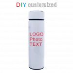 Termo DIY personalizado con impresión colorida, logotipo, foto y texto, taza de agua al vacío de acero inoxidable 304, regalo de negocios para el automóvil