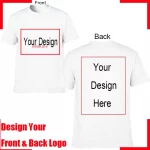 Camiseta de algodón para hombre con texto personalizado y nombre. Añade tu propio mensaje. Camiseta personalizada. Camiseta de hombre con tu diseño. - Imagen 7