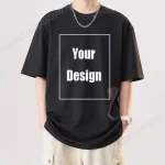 Camiseta de algodón para hombre con texto personalizado y nombre. Añade tu propio mensaje. Camiseta personalizada. Camiseta de hombre con tu diseño. - Imagen 2