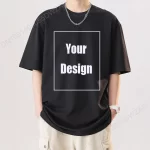 Camiseta de algodón para hombre con texto personalizado y nombre. Añade tu propio mensaje. Camiseta personalizada. Camiseta de hombre con tu diseño. - Imagen 31