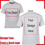 Camiseta de algodón para hombre con texto personalizado y nombre. Añade tu propio mensaje. Camiseta personalizada. Camiseta de hombre con tu diseño. - Imagen 8