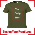 Camiseta de algodón para hombre con texto personalizado y nombre. Añade tu propio mensaje. Camiseta personalizada. Camiseta de hombre con tu diseño. - Imagen 17