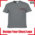 Camiseta de algodón para hombre con texto personalizado y nombre. Añade tu propio mensaje. Camiseta personalizada. Camiseta de hombre con tu diseño. - Imagen 29