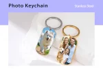 Llavero con foto personalizada, regalo para mujeres, hombres, madres, padres, niños y familias, de acero inoxidable. - Imagen 13
