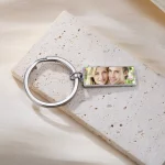 Llavero con foto personalizada, regalo para mujeres, hombres, madres, padres, niños y familias, de acero inoxidable. - Imagen 3
