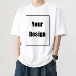 Camiseta de algodón para hombre con texto personalizado y nombre. Añade tu propio mensaje. Camiseta personalizada. Camiseta de hombre con tu diseño.