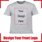 Camiseta de algodón para hombre con texto personalizado y nombre. Añade tu propio mensaje. Camiseta personalizada. Camiseta de hombre con tu diseño. - Imagen 11