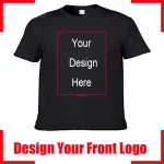 Camiseta de algodón para hombre con texto personalizado y nombre. Añade tu propio mensaje. Camiseta personalizada. Camiseta de hombre con tu diseño. - Imagen 15