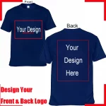 Camiseta de algodón para hombre con texto personalizado y nombre. Añade tu propio mensaje. Camiseta personalizada. Camiseta de hombre con tu diseño. - Imagen 23
