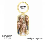 Llavero con foto personalizada, regalo para mujeres, hombres, madres, padres, niños y familias, de acero inoxidable. - Imagen 19