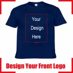 Camiseta de algodón para hombre con texto personalizado y nombre. Añade tu propio mensaje. Camiseta personalizada. Camiseta de hombre con tu diseño. - Imagen 14