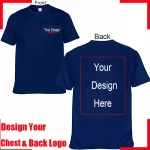 Camiseta de algodón para hombre con texto personalizado y nombre. Añade tu propio mensaje. Camiseta personalizada. Camiseta de hombre con tu diseño. - Imagen 22