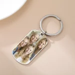 Llavero con foto personalizada, regalo para mujeres, hombres, madres, padres, niños y familias, de acero inoxidable. - Imagen 2
