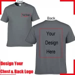 Camiseta de algodón para hombre con texto personalizado y nombre. Añade tu propio mensaje. Camiseta personalizada. Camiseta de hombre con tu diseño. - Imagen 20