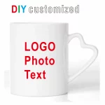 Taza de cerámica personalizada de 350 ml y 12 oz con imagen impresa, foto, logotipo y texto, para café y leche, regalo creativo y bonito. - Imagen 14
