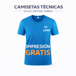 Camiseta Deportiva Personalizable con Logo – de secado rápido para gimnasio– Ideal para Equipos y Eventos