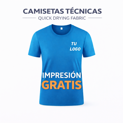 Camiseta Deportiva Personalizable con Logo – de secado rápido para gimnasio– Ideal para Equipos y Eventos